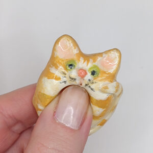 Worry Stone - Katze getigert