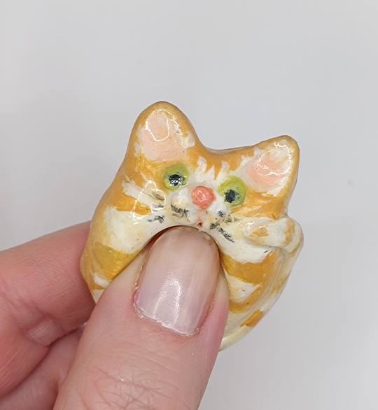 Worry Stone - Katze getigert