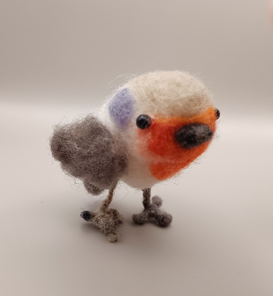 Wilma – das kleine Rotkehlchen aus Filz